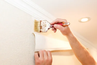 Pose de papier peint à Bévenais — revêtements muraux et toiles de verre